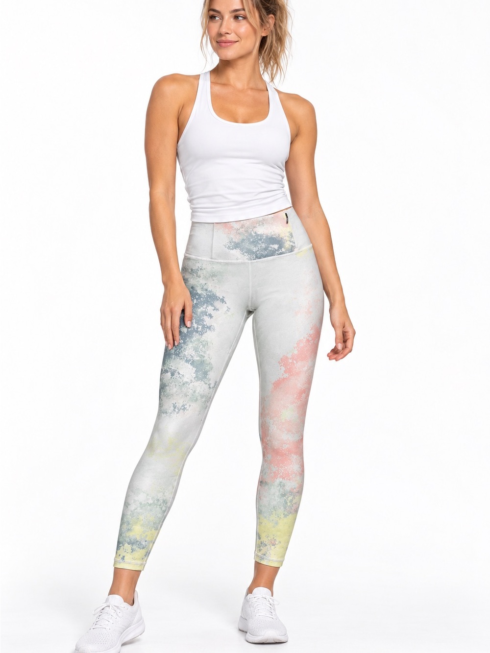 NWT CALIA Carrie Underwood Watercolor High Rise 7/8 Leggings XS Activewear